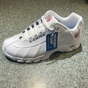 NWT Left Shoe Only white K-Swiss Memory Foam Comfort Technology size US 11.5